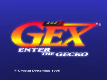 Gex - Enter the Gecko (US) screen shot title